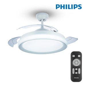 Philips Bliss plafonnier ventilateur LED 28W+35W, Blanc