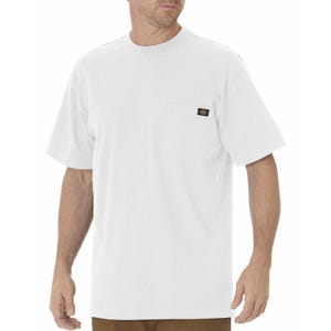 Dickies - Tee-shirt poche poitrine à manches courtes blanc - Blanc - L
