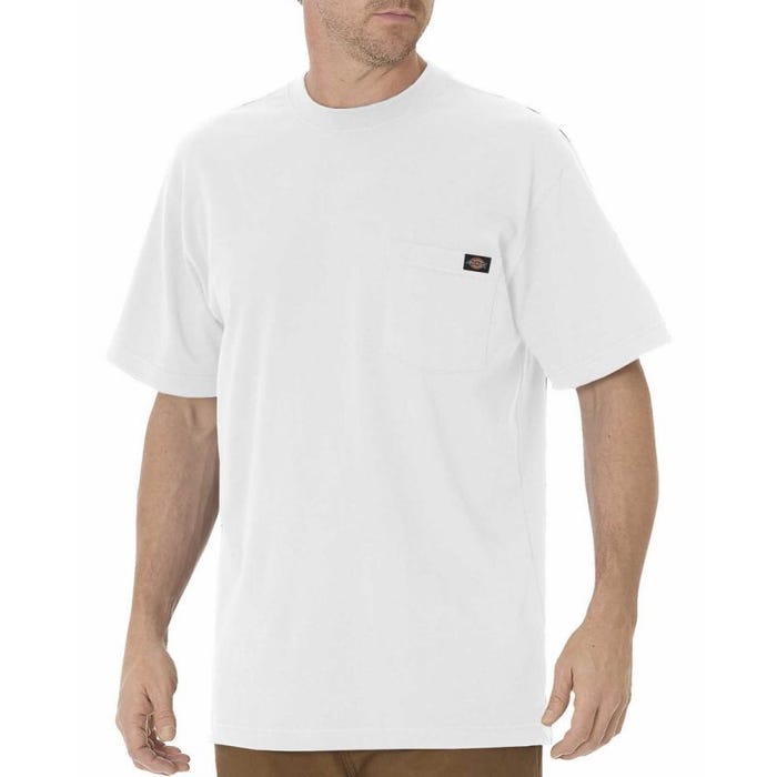 Dickies - Tee-shirt poche poitrine à manches courtes blanc - Blanc - 3XL