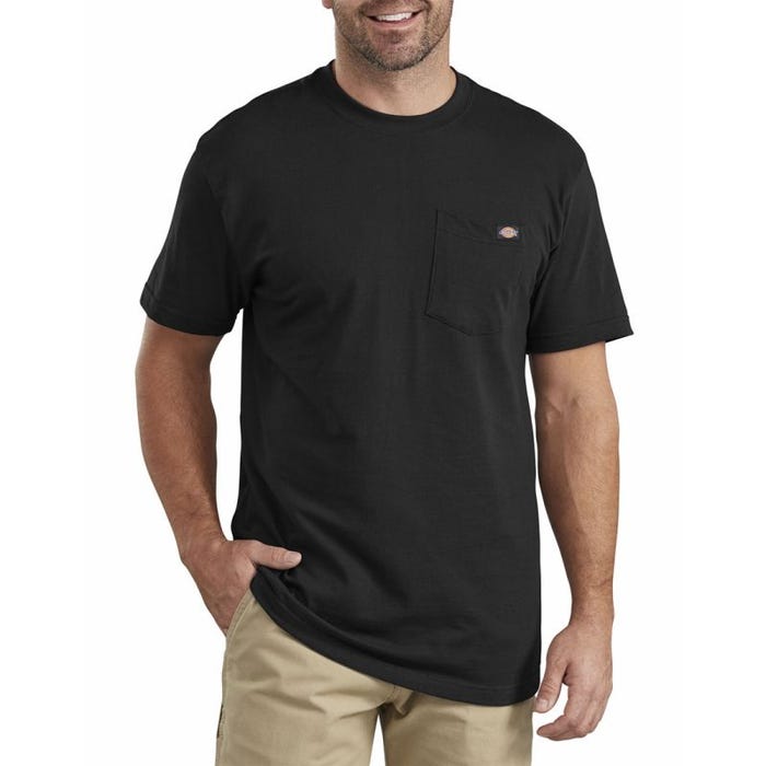 Dickies - Tee-shirt poche poitrine à manches courtes noir - Noir - S