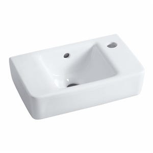 Lave-mains Renova Plan Compact Geberit - 150x250x400mm - Mural - Blanc