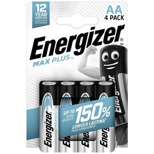 Energizer Max Plus Pile LR6 (AA) alcaline(s) 1.5 V 4 pc(s)