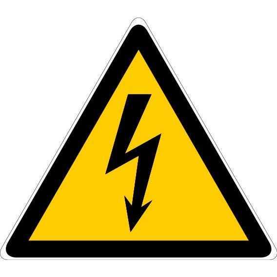 Panneau d'avertissements 100mm danger électrique - NOVAP - 4180083