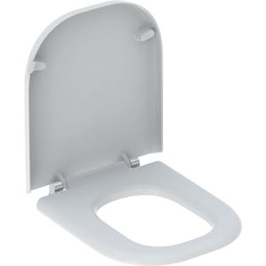 Siège de WC Keramag Renova Nr. 1 Comfort , sans barrière, design carré, fixation par le bas, 572830000,