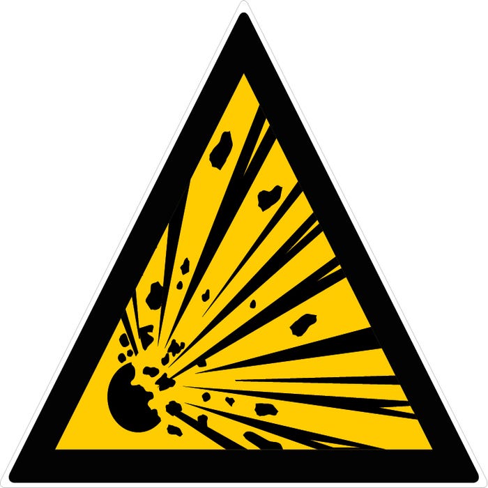 Panneau Danger d'explosion - Rigide Triangle 300mm - 4200040