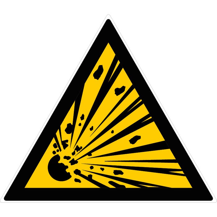 Panneau Danger d'explosion - Rigide Triangle 300mm - 4200040
