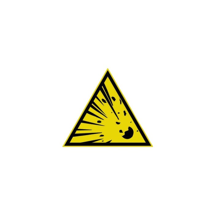 Panneau Danger atmosphère explosive - Rigide Triangle 300mm - 4200750