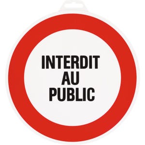 Panneau de signalisation rond Novap - Interdit au public