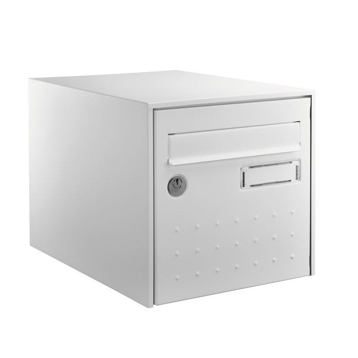 Boîte aux lettres individuelle - Steel box - Decayeux - Blanc signalisation - Simple face