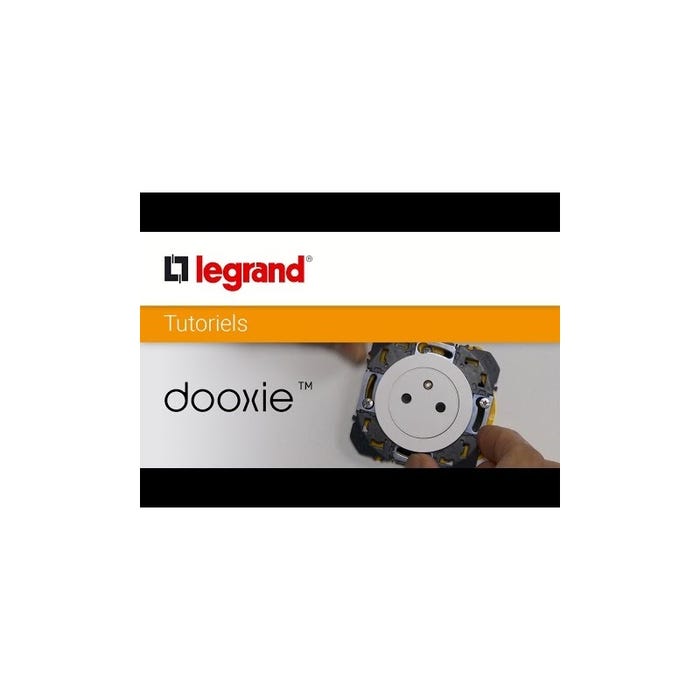 Poussoir double DOOXIE 6A finition blanc - LEGRAND - 600008