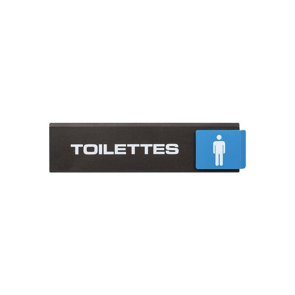 Plaquette signalétique Europe Access - toilette homme - Novap