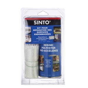 Kit de réparation complet ( résine sans styrène et tissu de verre ) - SINTO - 31150