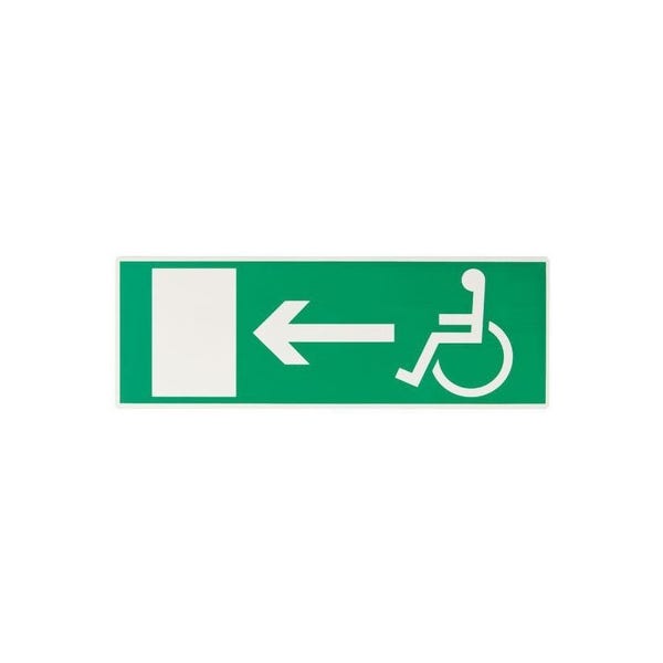 Panneaux d'évacuation sortie handicapé gauche - Novap