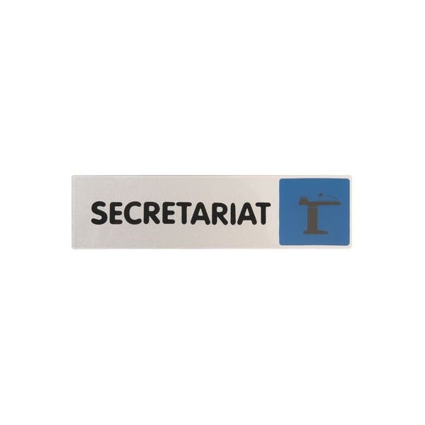 Plaque Signalétique Obligation / Information - Bleu - Secretariat - Novap