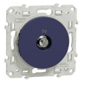 Prise TV Odace - Cobalt Schneider Electric S550445