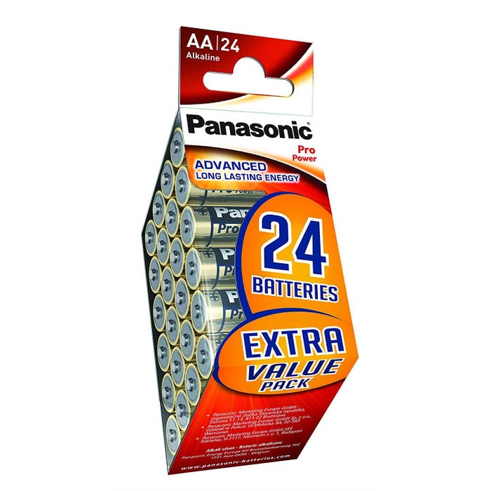 PANASONIC Pack 24 Piles Pro Power LR6/AA (Mignon) Alcaline 1,5 V