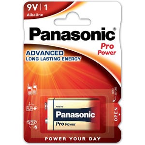 PANASONIC Pile Pro Power 6LR61/9V Block Alcaline manganese