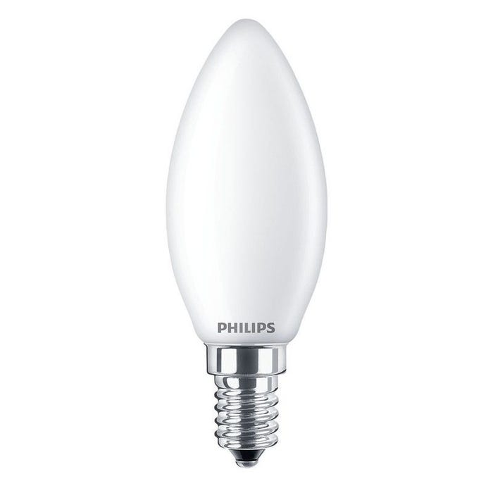 Ampoule bougie LED E14 6,5W 806Lm 6500K lumière froide PHILIPS 762735
