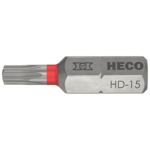 Embouts heco schrauben - empreinte heco-drive hd-15 l 25 mm - blister de 10 - 57094