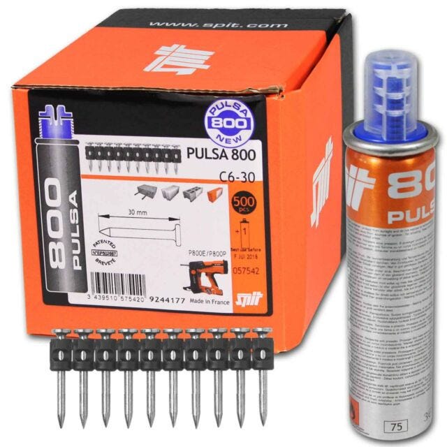 Clous C6 35mm pour PULSA P800 boîte de 500 - SPIT - 57543