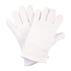 Gant taille 9 blanc tricot en coton catégorie EPI I NITRAS (Par 12)