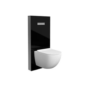 Vitra Vitrus Bâti-support en verre pour WC, 1140x518mm, Noir (770-5761-01)