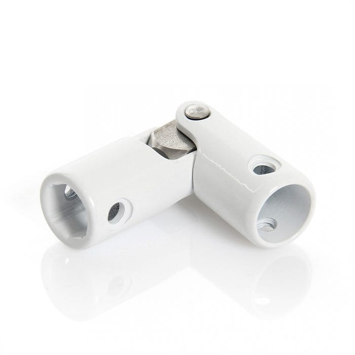 Cardan acier pour volet roulant - Blanc - Hexa 10mm / Rond 12mm - Blanc - Hexa 10mm / Rond 12mm