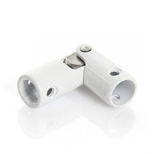 Cardan polyamide pour volet roulant - Blanc - Hexa 10mm / Rond 12mm - Blanc - Hexa 10mm / Rond 12mm
