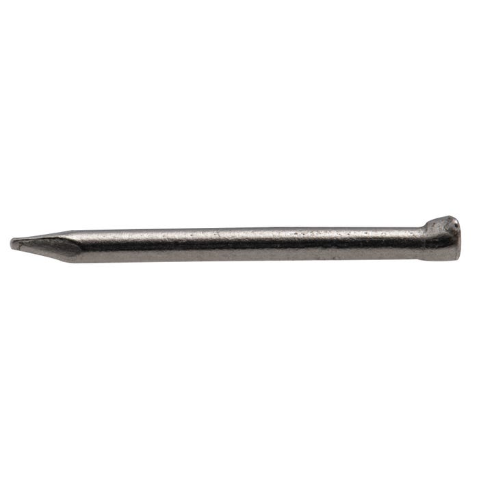 Pointe en acier poli Viswood à tête d'homme 1x15 mm (Boite de 80g)