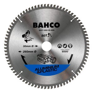 Lame de scie circulaire Ø210 mm 48 dents pour alu et plastique - BAHCO 8501-17S