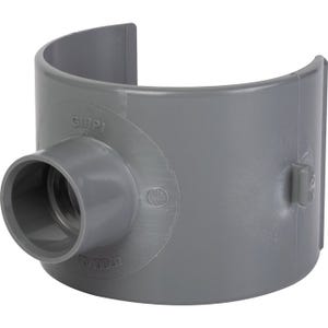 Selle de raccordement PVC gris - Femelle Ø 100 - 32 mm - Girpi