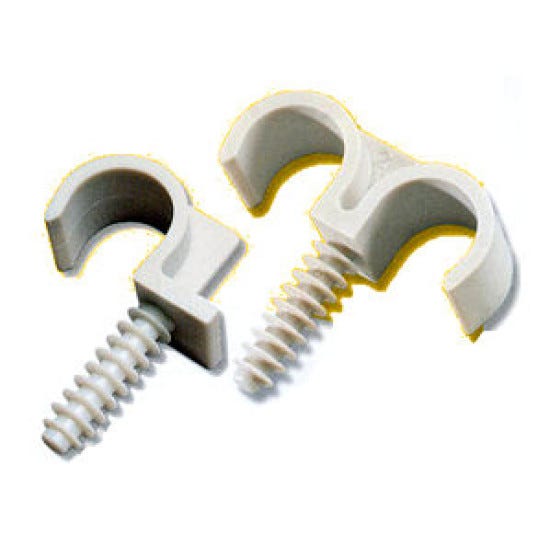 Collier cheville plastique simple - Tube Ø 22 mm - Vendu par 100 - Fix-Ring - ING Fixation