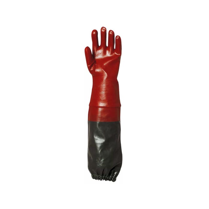 Lot de 6 paires de gants PVC rouge enduit 65 cm Actifresh - COVERGUARD - Taille XL-10
