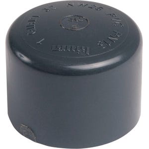 Bouchon PVC pression noir - Ø 63 mm - Girpi