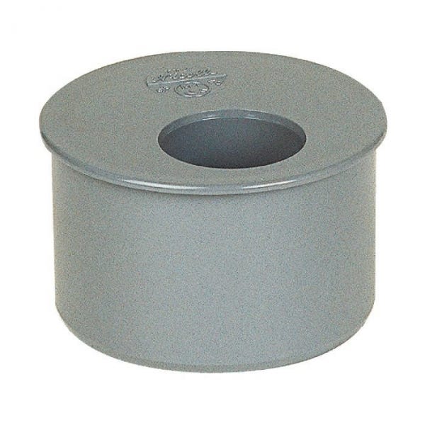 Tampon de réduction PVC gris - Femelle - Ø 125 - 100 mm - Girpi