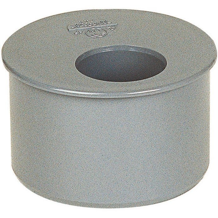 Tampon de réduction PVC gris - MF - Ø 100 - 80 mm - Girpi