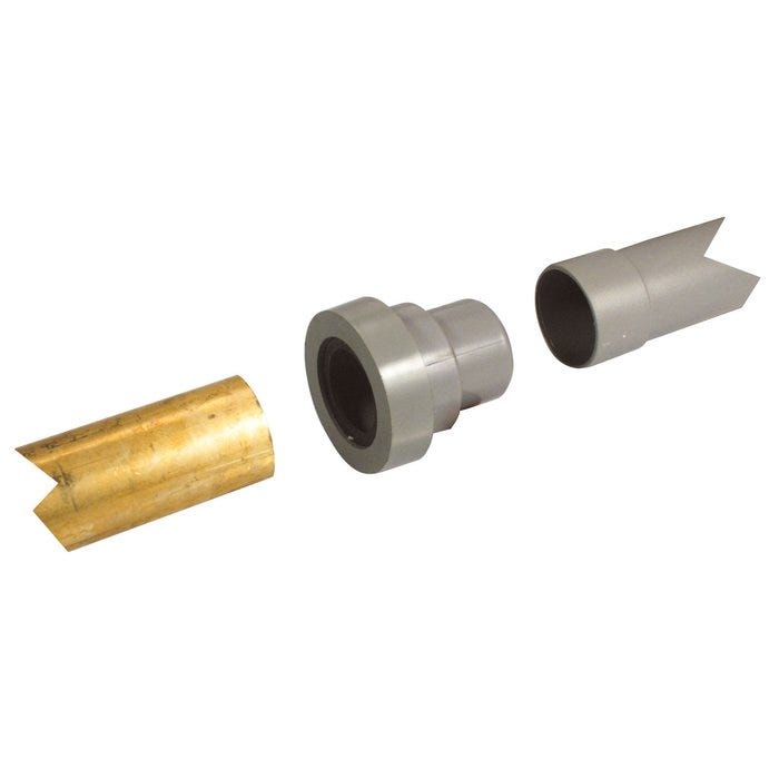 Adaptateur PVC gris droit pour cuivre - Mâle / femelle Ø 50 mm - Nicoll
