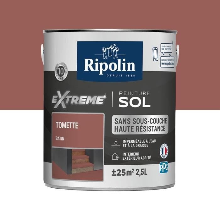 Ripolin Peinture Pour Sol Interieur + Exterieur - Tomette Satin, 2,5l