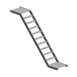 Escalier de chantier - Hauteur à franchir 1m / Longueur 1.80m - 50.256