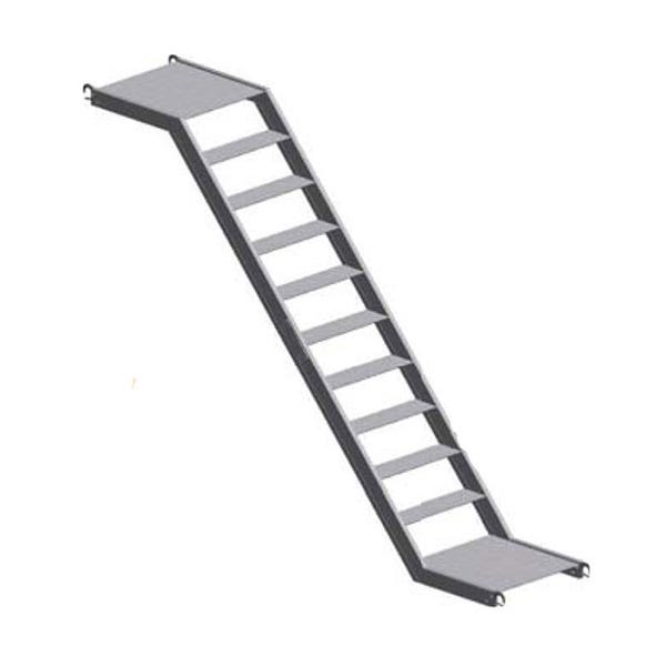 Escalier de chantier - Hauteur à franchir 2m / Longueur 2.50m - 50.255