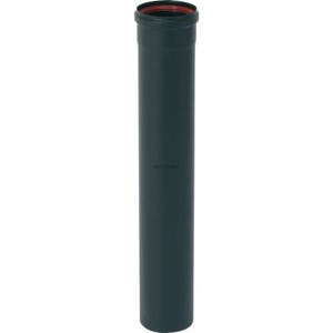 Tuyau rigide TEN 344019 émail noir mat 100cm D80mm avec joint viton