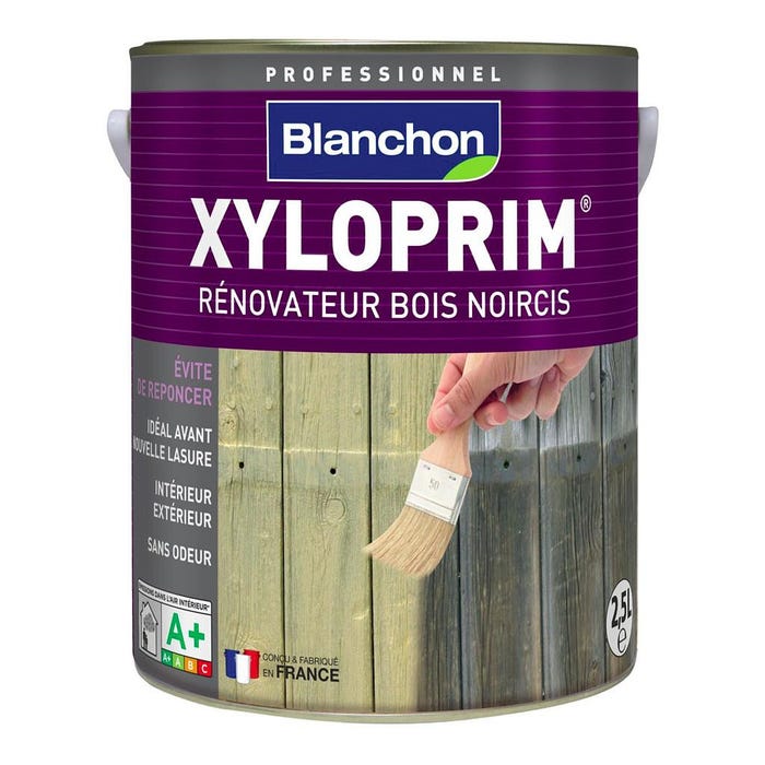 Rénovateur Blanchon Xyloprim bois noircis 2,5L prêt à l'emploi intérieur et extérieur