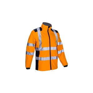 Veste Softshell HV Kanpa orange et marine - Coverguard - Taille XL