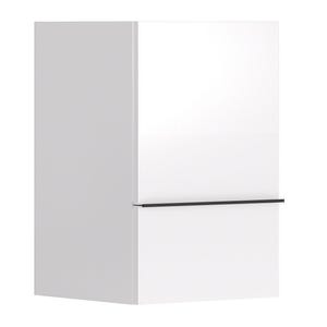 Colonne de salle de bain à  suspendre SANTIAGO blanc brillant 2 portes à  fermeture progressive 40 x 156 x 37 cm