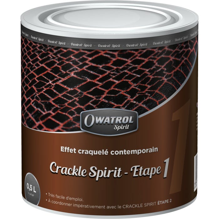 Effet craquelé contemporain Owatrol CRACKLE SPIRIT ETAPE 1 0.5 litre