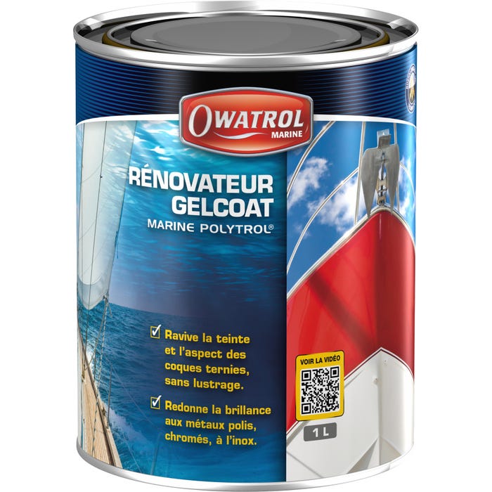 Elimine la rouille sur l'inox, ravive les gelcoats Owatrol MARINE POLYTROL 0.5 litre