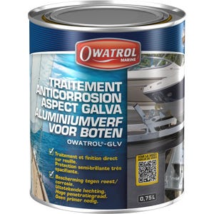Traitement anticorrosion aspect galva Owatrol OWATROL GLV Aluminium 0.75 litre