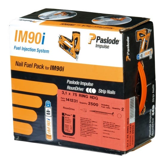 Pack Clous IM90I/Ci/Xi 2,8 x 70 mm CRANTÉS (2500 pcs) - SPIT 142016