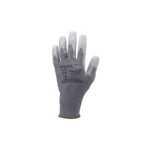 Gants polyester gris, paume end.PU gris - Coverguard - Taille XL-10