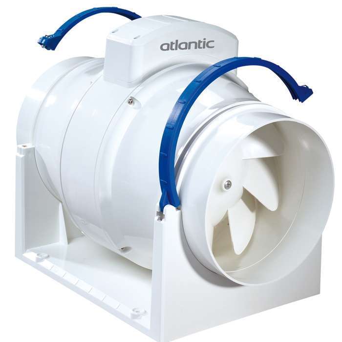 Extracteur d'air permanent en conduits - VMC EASY 150 3V ATLANTIC - 123188 Diamètre 150 mm - 3 vitesses
